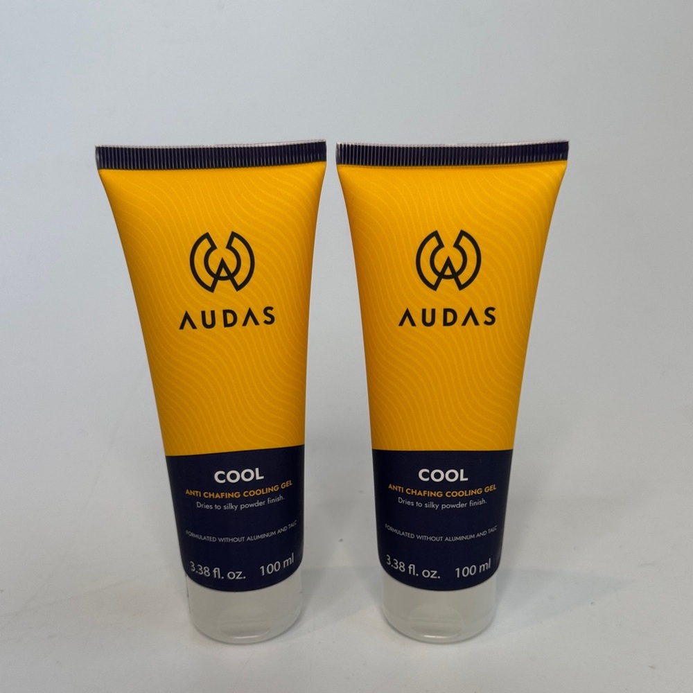 Lot of 2 Audas Cool Anti-Chafing Cooling Gel 3.38 fl oz